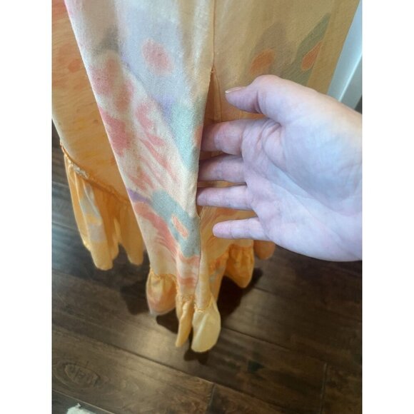 Daily Practice by Anthropologie Printed Asymmetrical Ruffle-Hem Dress Size Large - Picture 7 of 16